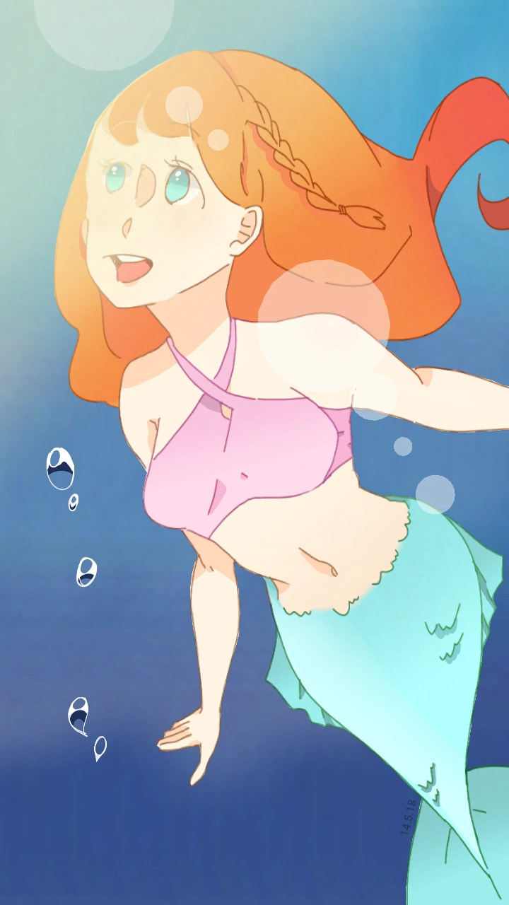 Once again it's not friday but I still tagged #fridayswithsketch anyway #MerMay #mermaid I got featured AYYY