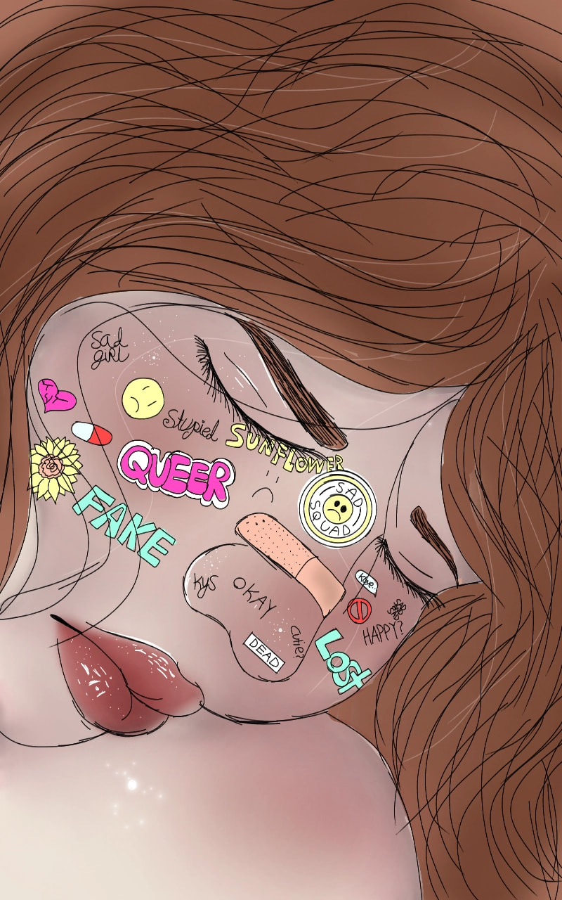 #fridayswithsketch #Adorable #cute #myart #digitalart #asthetic #blush #cutegirl #color #lips #selfportrait #ugly #portraitchallenge