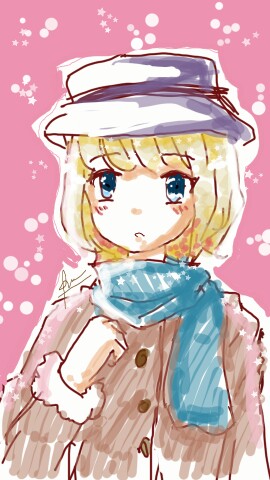 Having fun w/ this Sketch App xD. #anime #doodle #sketch #pink #digital