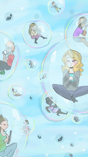 #4stepstoz4 #bubbles #fridayswithsketch #sketchworld #sky this is how I imagine a 'sketch world'. When I'm drawing, it's like we're all in our own little worlds but still connected. Or sumfin.