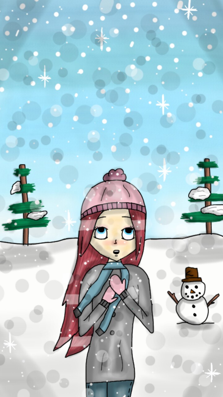 It will maybe snowing tomorrow! 😱😄❄☁⛄ #snow #snowing #winter #cold EDIT: Why is this on a featured this is so ugly 😂😂😂