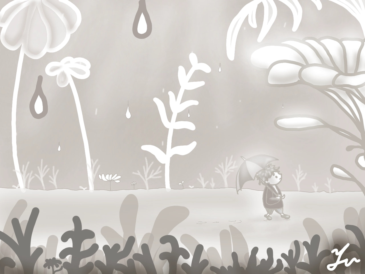 “Enjoy the rain”   #fridaysforfuture #fridayswithsketch #sonysketch