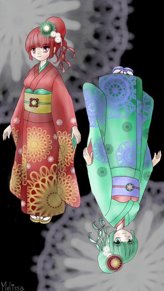 #mycountry #symmetrytool #cute  #kawaii #kimono    完成～💕😊