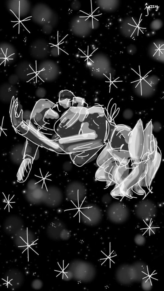 flying inside || quando eu ouço a abertura de mob physco ou de btooom, sai uns desenhos.. kakskas #oc #stickers #universe #fly #dailydecember #blackandwhite