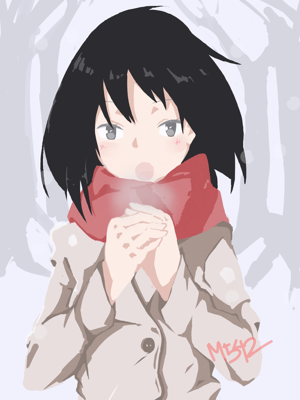 #linelesschallenge #fridayswithsketch #fridaywithsketch ‪@sonysketch‬ #winter #girl #mystyle a cold winter coming. Stay warm folks! cheers!