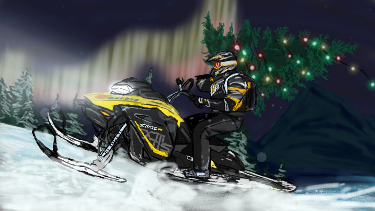 Seeking for Christmas tree! #myholiday #fridayswithsketch