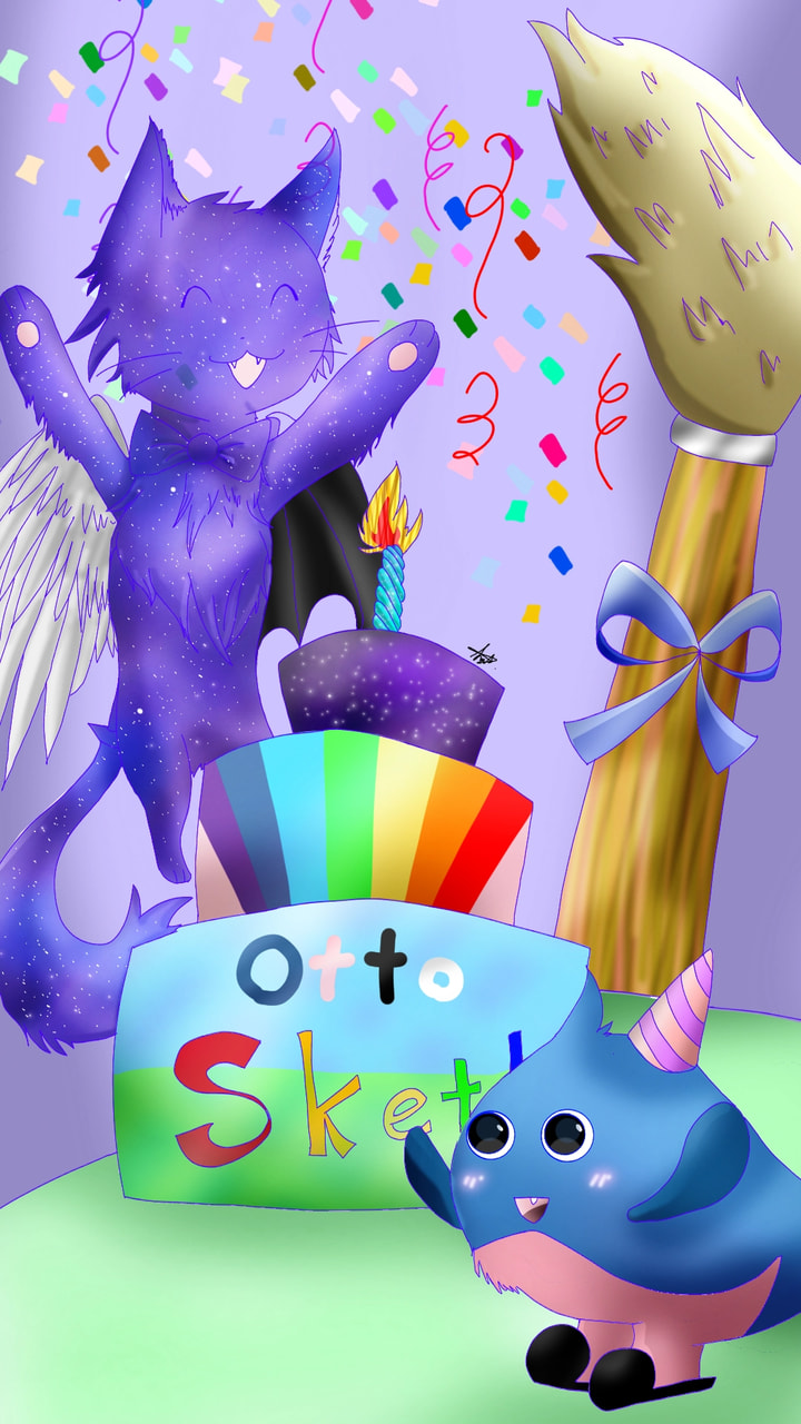 A little late but happy b-day Otto ^_^ #otto #cake #minichallenge #ottosbirthday