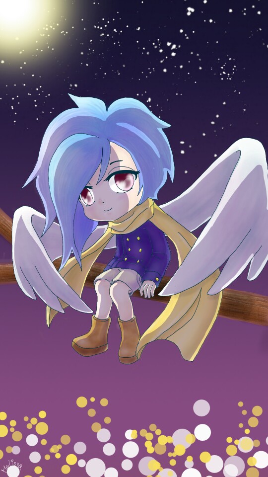 #myocgifttoyou #fridayswithsketch  #cute #kawaii #bird #angel #oc 🐦鳥かなぁ～👼天使かなぁ😄