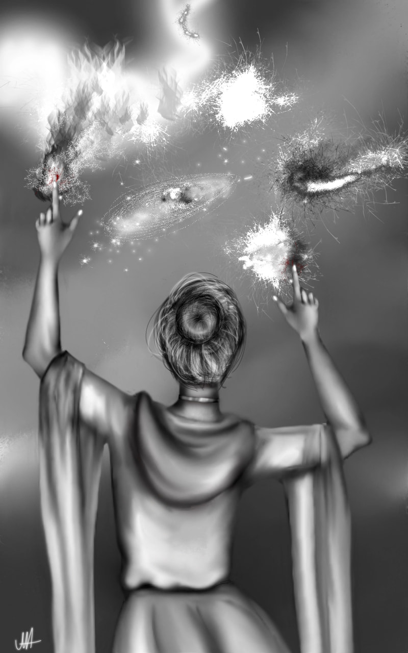 4th Spell "Let me show you some magic" #inktober #inktober2018 #spell #marikaaria #blackandwhite #MAft