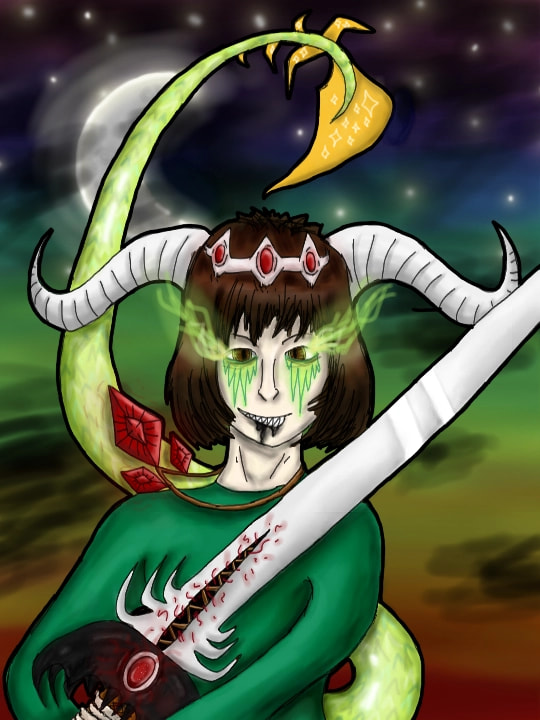 The Great Hero - Meta Dragon Queen :D 💚 My hero is a demon that is not liked by most of it's demonic origin but can for sure be one of the nicest, best fighters, sweat hearted and adventurous demon you'll ever meet :) #myhero #fridayswithsketch #MetaOcs