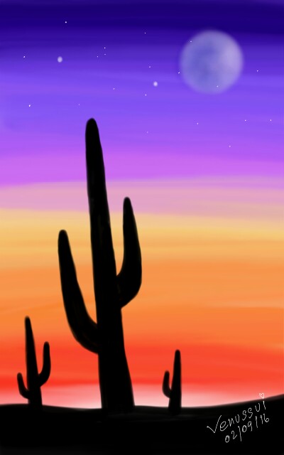#Twilight #Silhouette #background #digitalpaint #digitalart #nature #landscape