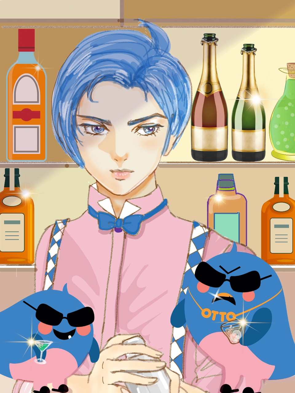 Sonyさんのお題はもはや宿題化しております😅💦可愛いottoが多いようなので、大人ottoという事で😁今回はこれで終わり #ottoday #fridayswithsketch #SonySketch