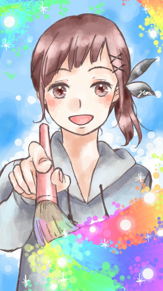 She is my main oc, Haru!! For everyone🎵🎵 #myocgifttoyou #sonysketch #fridayswithsketch  #HARUsoc