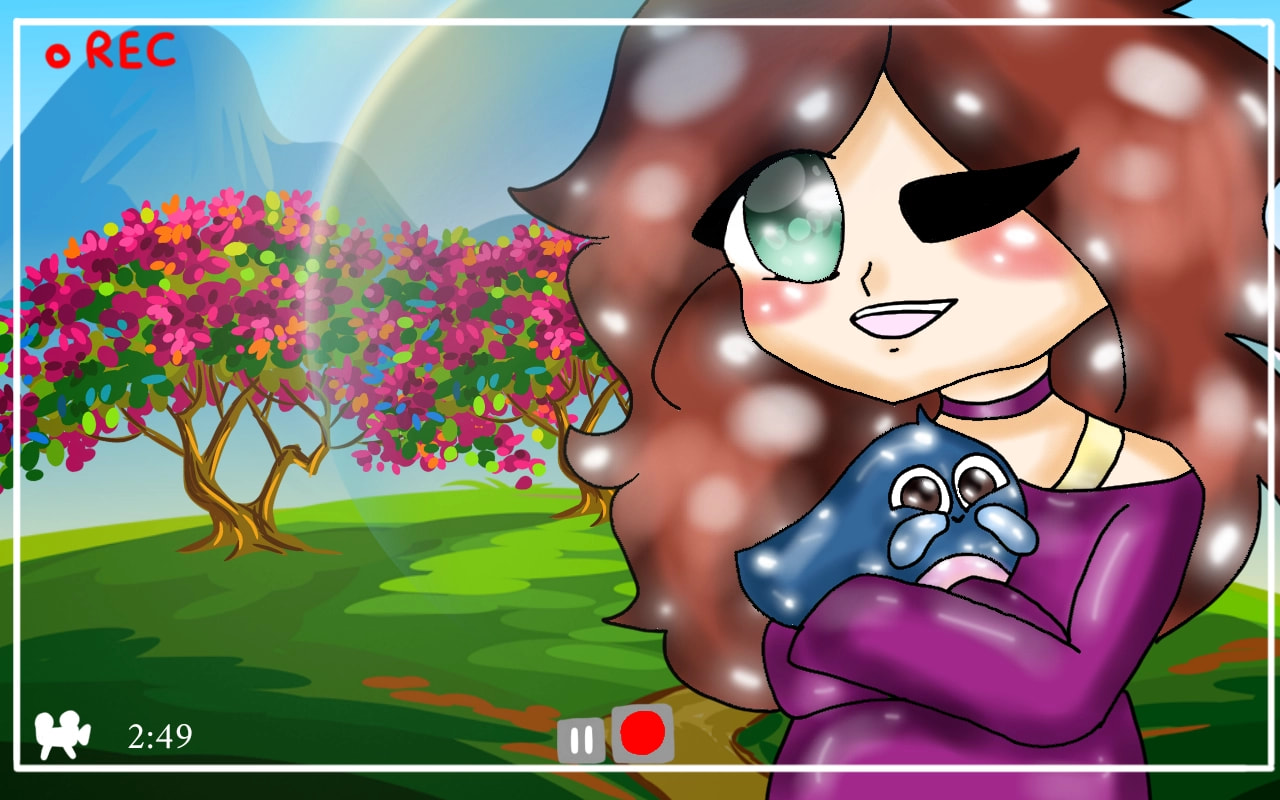 Me with my friend, Otto! #springchallenge #ottoday ( 100% sketch) 💕 ‪@sonysketch‬  O MY GOD! I HAVE 100+ LIKES FOR THE FIRST TIME! *crying*