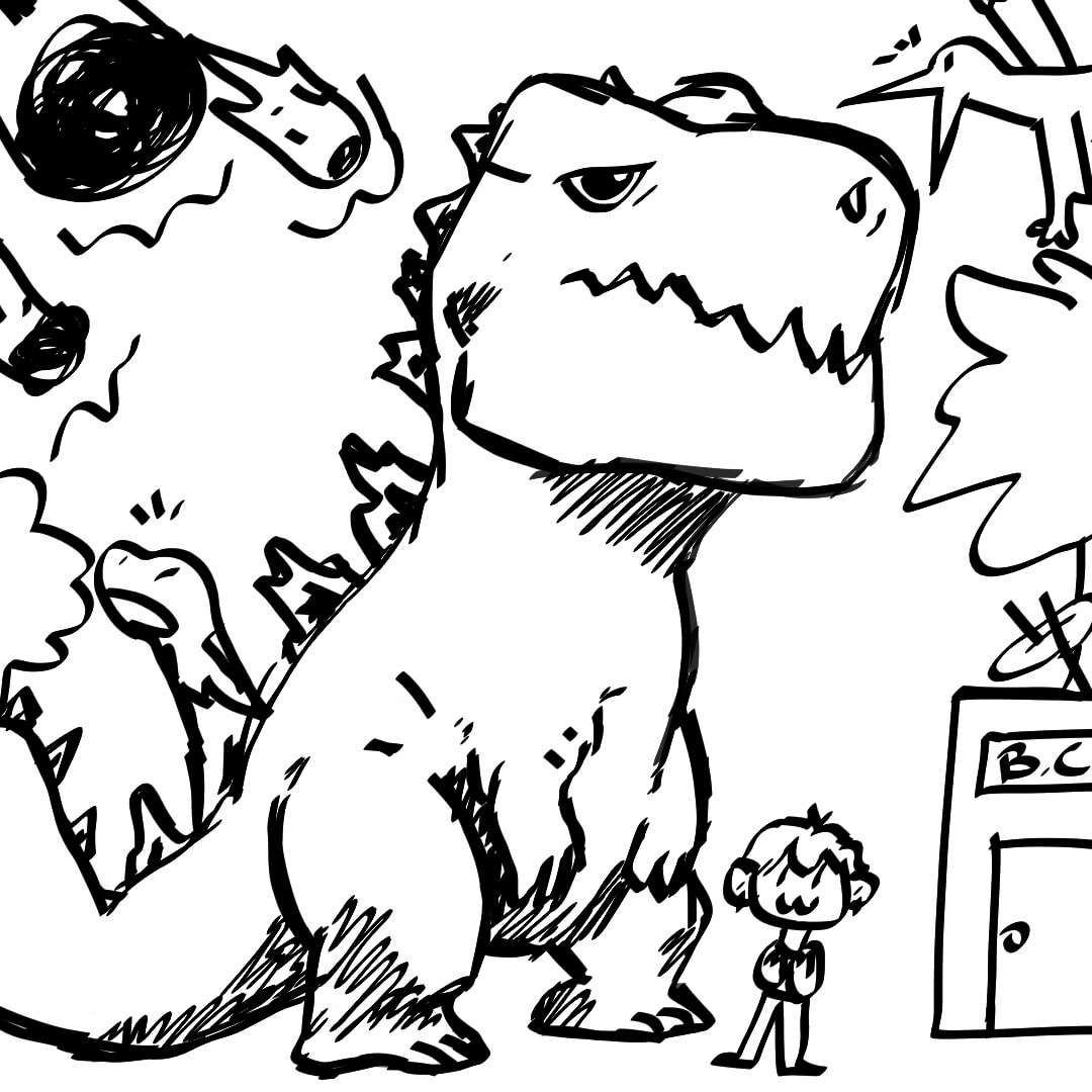 Shitty sketch #fridayswithsketch #timetravel#mytimetravel #sketch #sonysketch #originalcharacter #Dinasour #norifuka