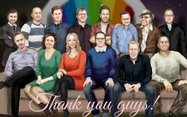 Thank you guys. I'm sorry it took so long. This drawing took more than 30 hours. I hope you will like it. ‪#sketchteam #sketchbday ‪@amandalm‬ ‪@Ohtoe‬