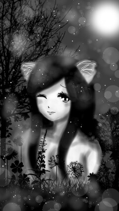 ❤❄#dailydecember #naturestickers #girl #black #snow❄❤
