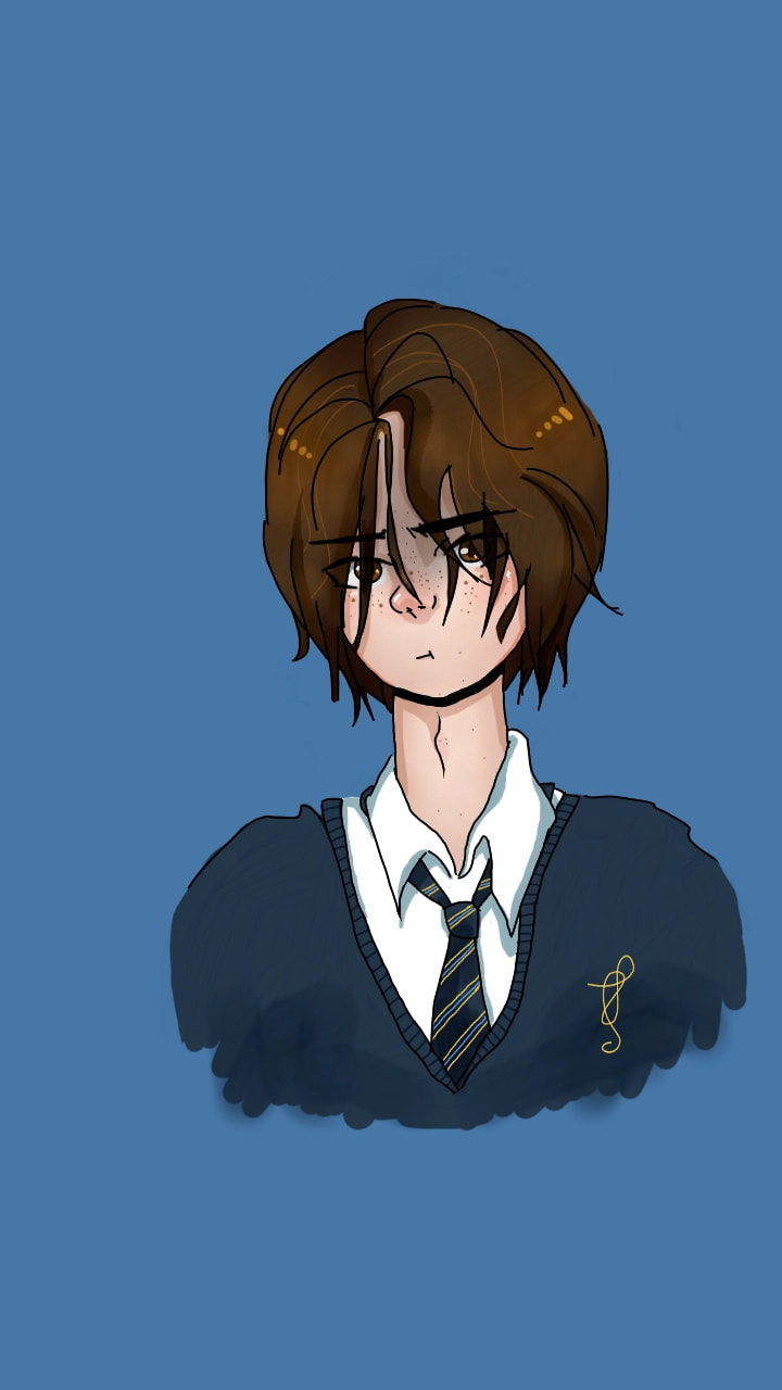 For the #fridayswithsketch challenge I've drawn my best friend Nick. Nick, I know you're reading this, so hi. #mybff what makes Nick special is his ability to see through the massive curtain of hair that covers his eyes. I just don't know how he does it