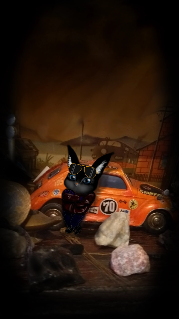 #photochallenge #frydaywithsketch #Ameyuna #Furry #Cute Gox en estilo retro (?) 😎🚘 Parece un tierno chico malo haha wow!! ni cuenta que me destacaron! 🤣 Qué feliz soy 😄