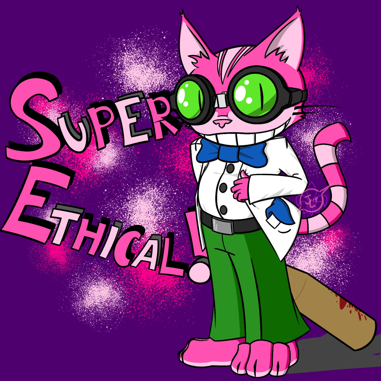 my lettering isn't great, but we're focusing on fav game characters and not letters! ...right?
anyways, it's been a while since i played actual console games, but professor genki from saints row can never be forgotten!
#gamechallenge #fridayswithsketch