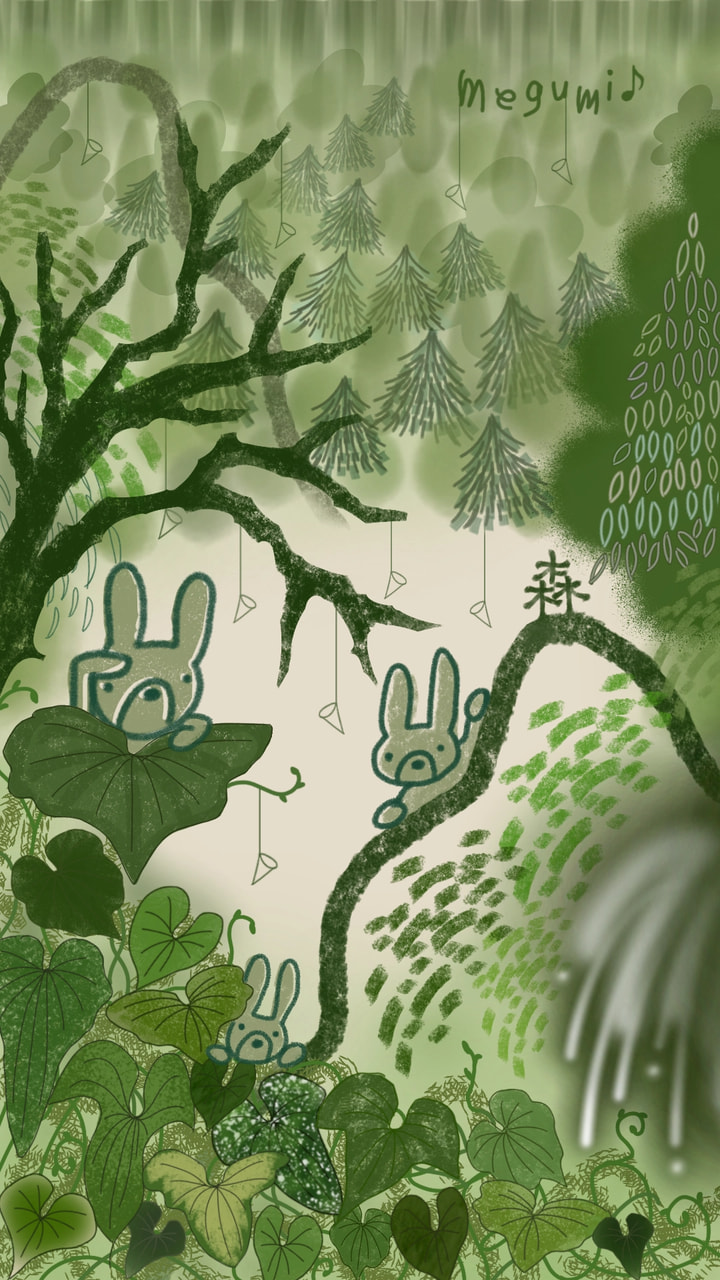 #onecolor こういう事ではないよね…(笑) でも気に入ったのでっ。描き過ぎて鬱蒼過ぎ😆楽しかった。 #fridayswithsketch