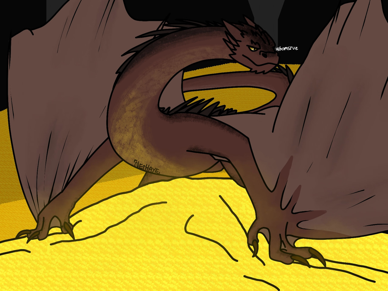 O yaa #inktober2018 #Day9 #precious #smaug ‪@sonysketch‬ yeet OmG i got featured!!!! rrrEEEEEEEEE