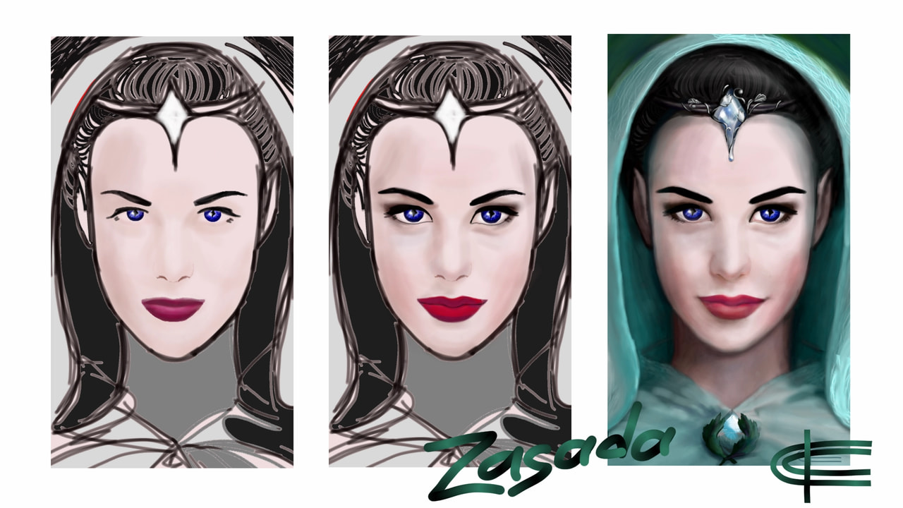 Steps #sonysketch #fridayswithsketch #myfavcelebrity #portrait #Step #Arwen #LivTyler #thebest #100PercentSketch
