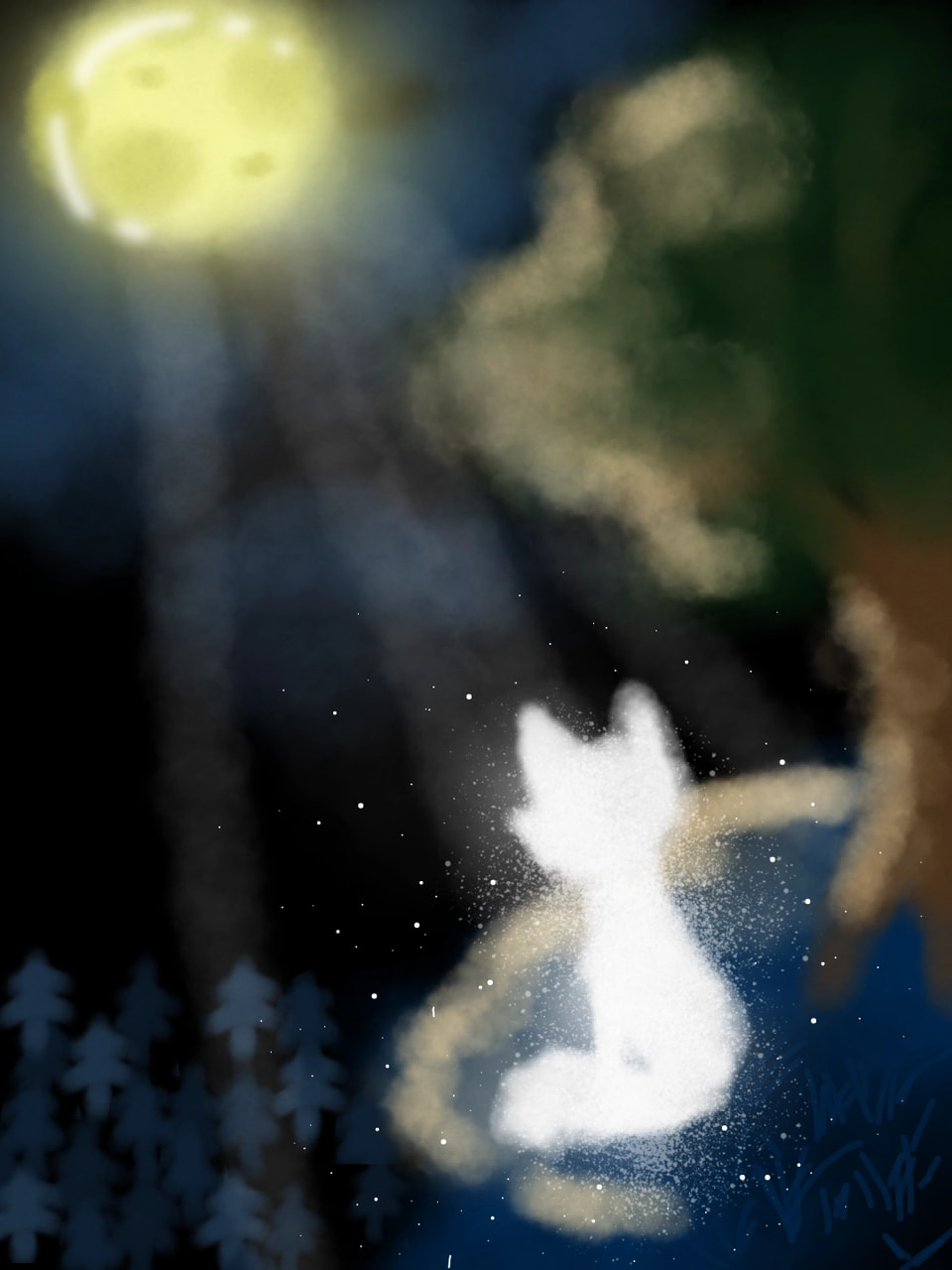 The moon kinda looks like a "sun" XD #darkchallenge #fridayswithsketch ‪@LunaDaFox‬ ‪@Sleepy_Saberr‬ ‪@Feisty_DOLFY‬Edit : OMFG THANK YOU GUYS SOOO MUCH FOR THE LIKES!!1!1)