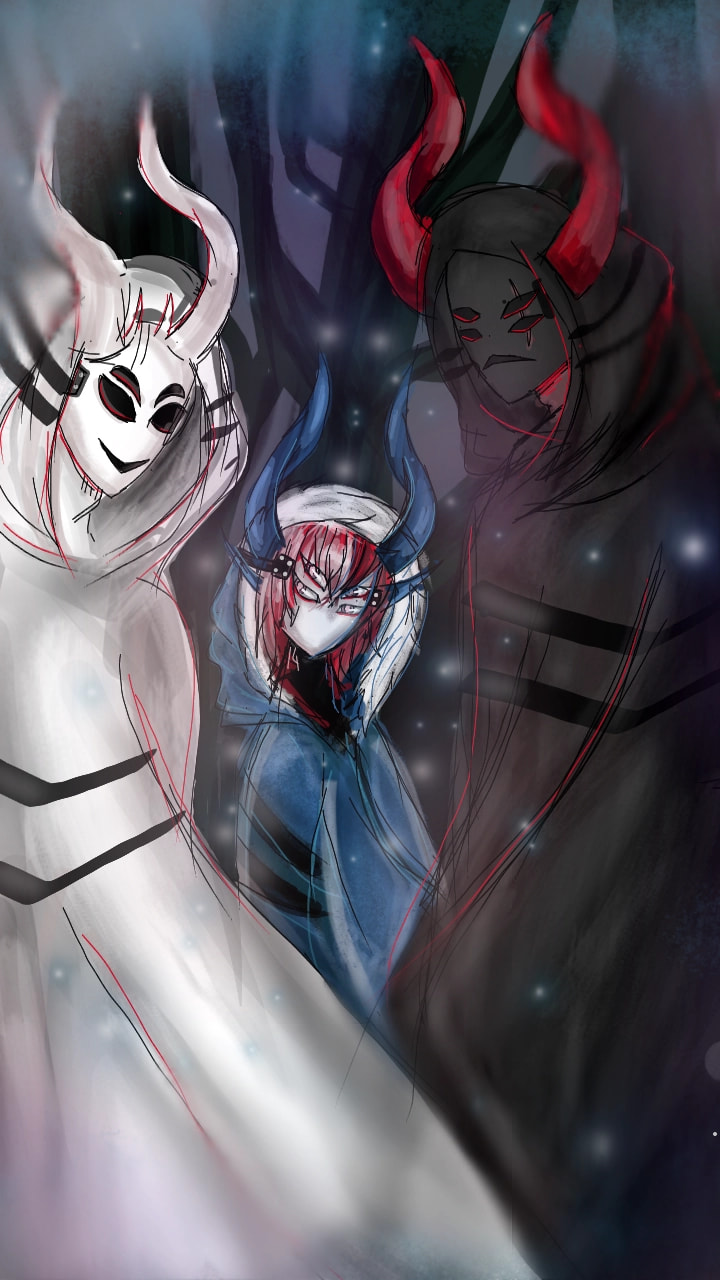 I've tried to draw this fast cuz I don't have much time :'}  #fridayswithsketch #MyMythology