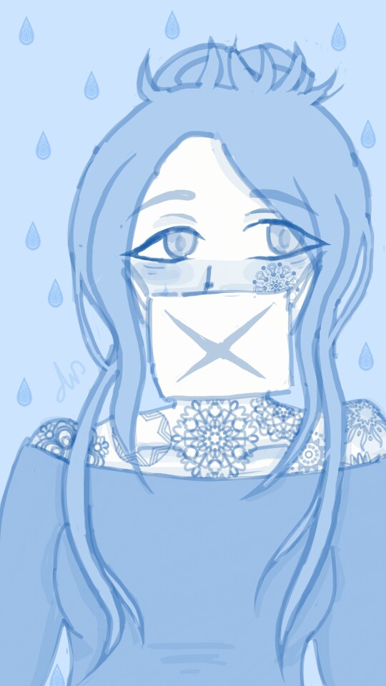 Decided to a complete new piece for #bluechallenge #colourweek #blue #sketch