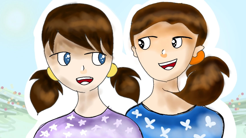 Our squad! 😍 #mybff me n she(manga version) 💖I hope u like it