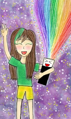 HAPPY BIRTHDAY SKETCH!!!!!! #sketchbday #friends . I accidentally deleted this one so I reposted. Here it is ‪@amandalm‬  (°w°)   Sketch is so amazing. I love this app the most. Sketch turns 2!!!  #MeAsClover