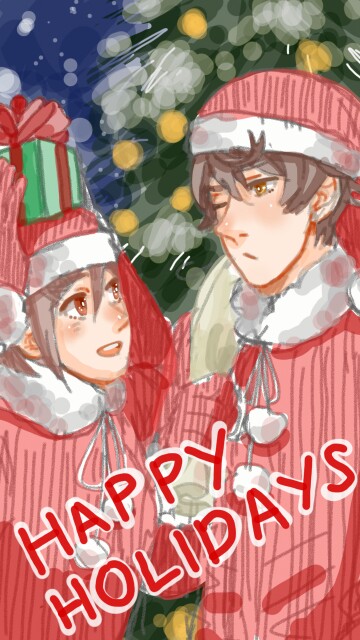 Merry Christmas and Happy New Year to everyone! #sonysketch #oc #xmas2016 #imsanta