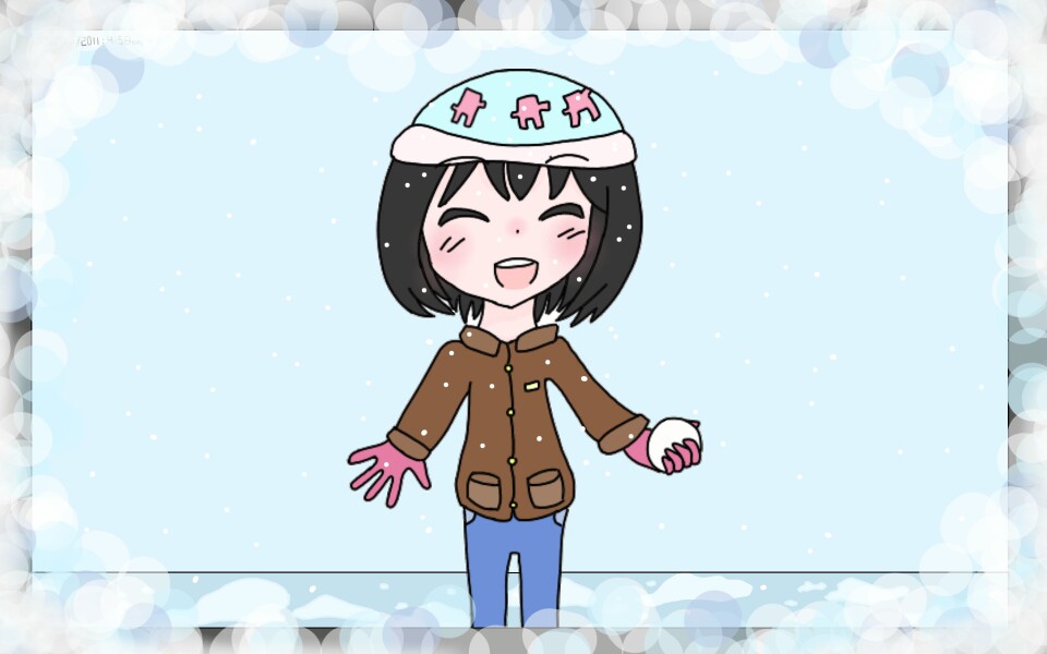 This was a memory when it first EVER snowed in my city. August 15th 2011. (Older brother's birthday) It's lil-ole-me in the picture! Soo tiny~ Also it hasn't snowed since then.. #fridayswithsketch #mywintermemory ‪@sonysketch‬