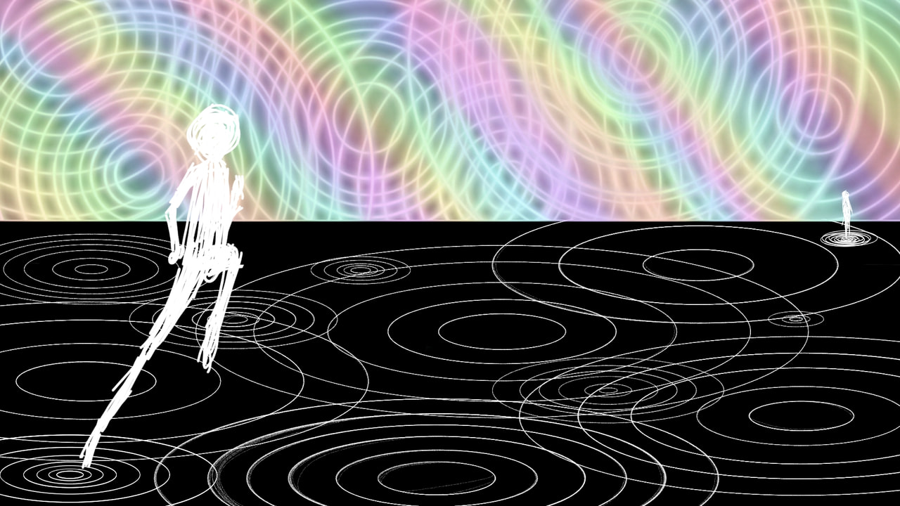 DISTORTION:RUN #abstractchallenge #fridayswithsketch #circles #ripples #run #dream