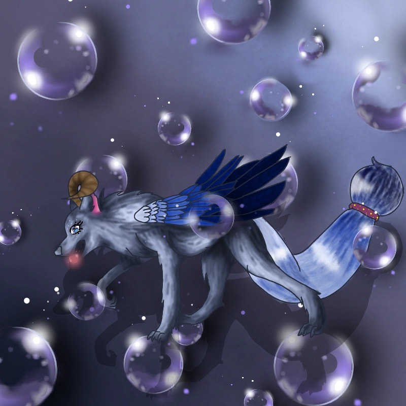 #minadraw TADA! I didnt uses so many,  but I use #human eye #wolf body #bird wing #horse tail #goat horns and#bubbles! Its for #specieschallenge #fridayswithsketch I just tried....  ‪@sonysketch‬ #alaminart‬