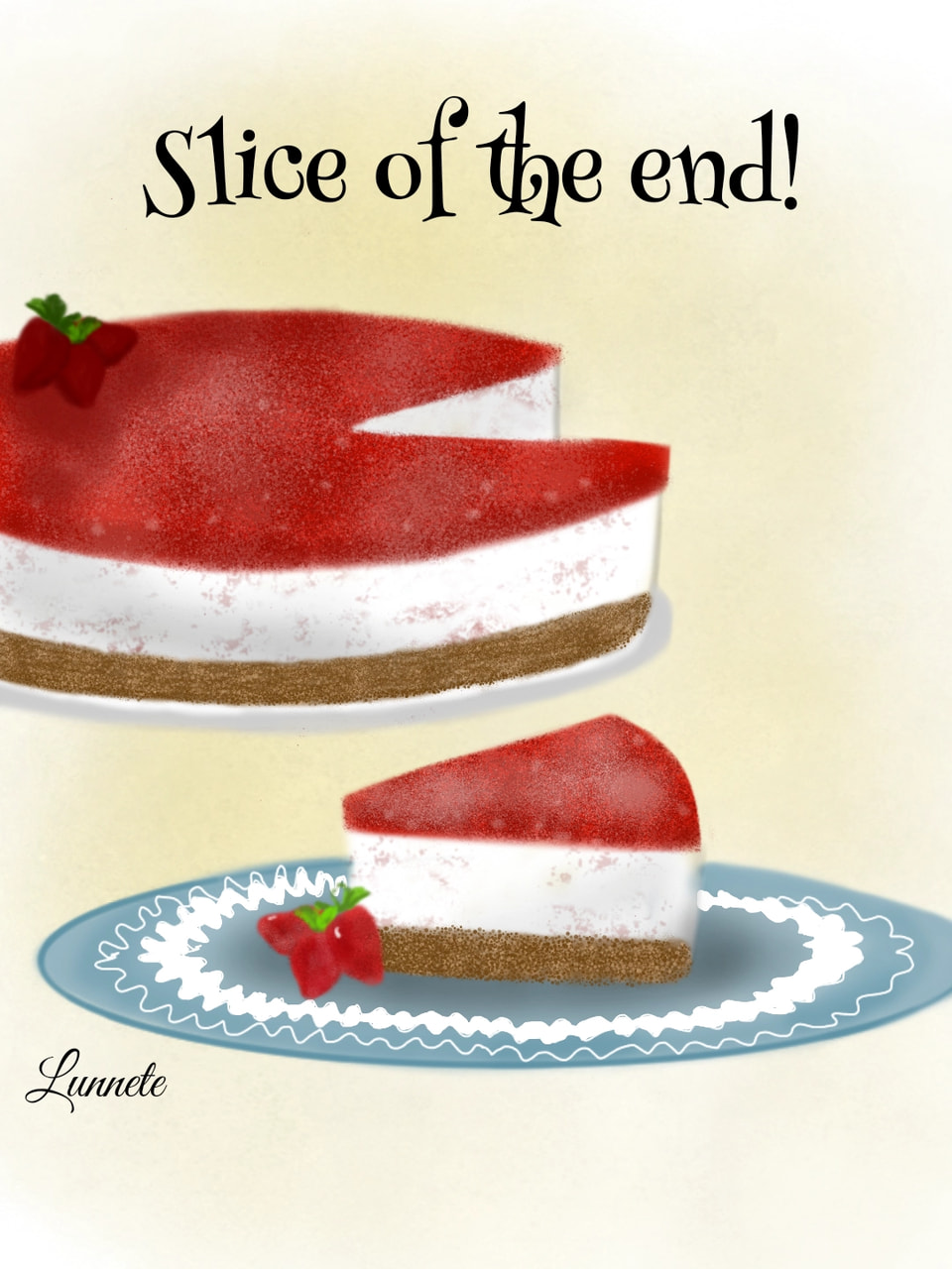 DAY 31 !!! 😱 that's it Im not drawing more than this 💃🍰🍰 everyone at the finish line you can have a #slice 😀 #inktober #inktober2018 #lunytober2018 #cake #food #day31 #finally