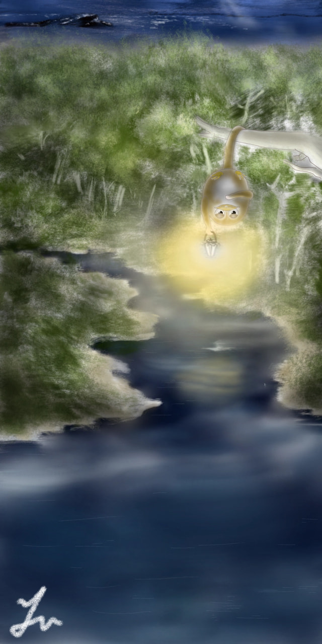 “A Guide of the Isolated island(孤島の案内人)” ➡️monkey + bird #specieschallenge #fridayswithsketch #sonysketch