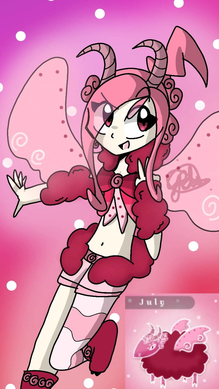 Mah birthmonth is #July and I'm a bit PROUD of this. This is too girlish for meh- #myfantasy #minichallenge #100PercentSketch II OMG I GOT FEATURED?! THANK YOU!!!