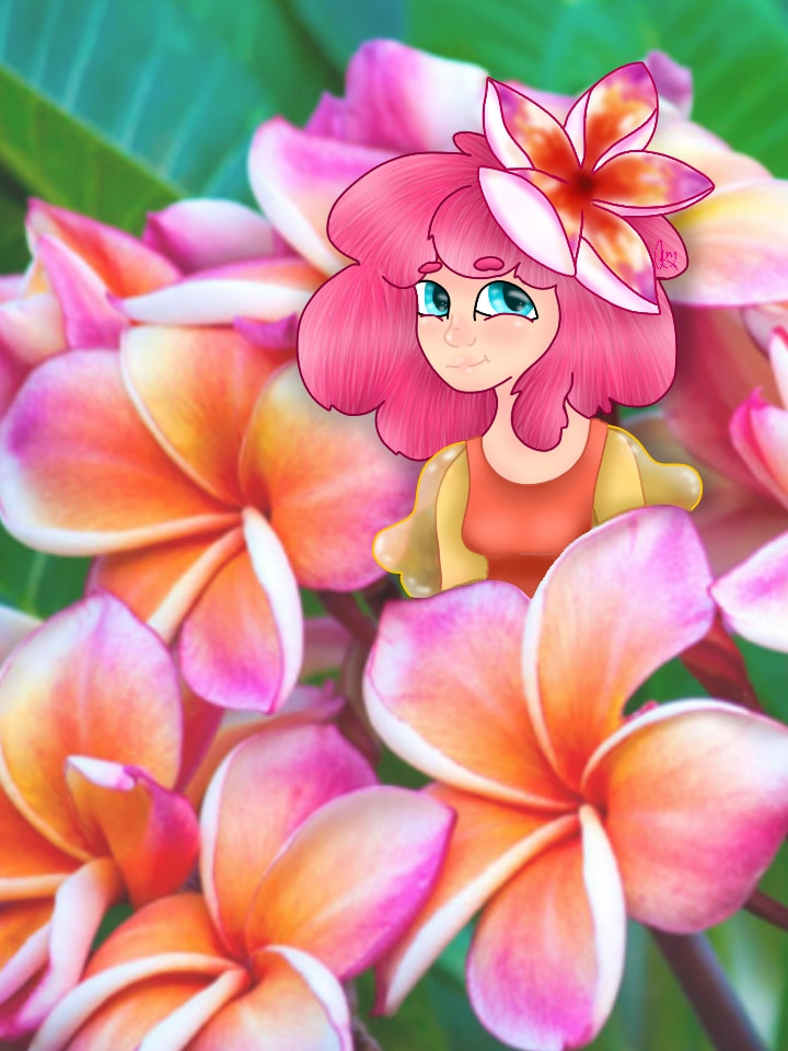 This is my little flower girl #photochallenge #fridayswithsketch #Flower #pink #cute #like #Please #Aww #AnyPevyOwO