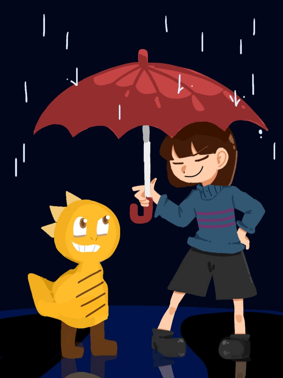 🌂#gamechallenge #undertale #Frisk #monsterkid