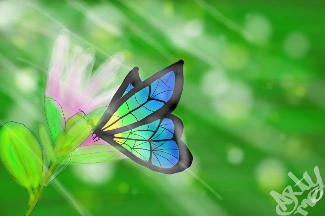 I love the butterfly, are beautyfull!/Amo las mariposas, son hermosas! #animalchallenge #Artyme #fridayswithsketch #Animal #butterfly #Nature