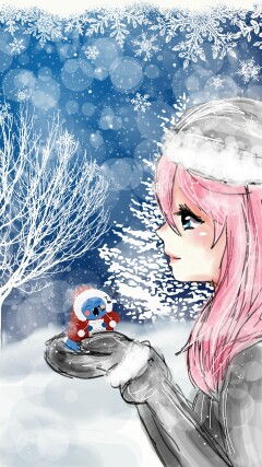 ❄💖#ottowinter #dailydecember #girl #snow #winter #oc #otto💖❄