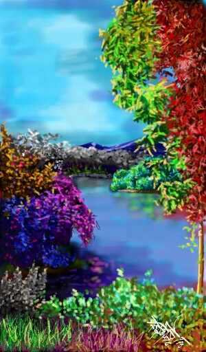Lake View #sonysketch #landscape