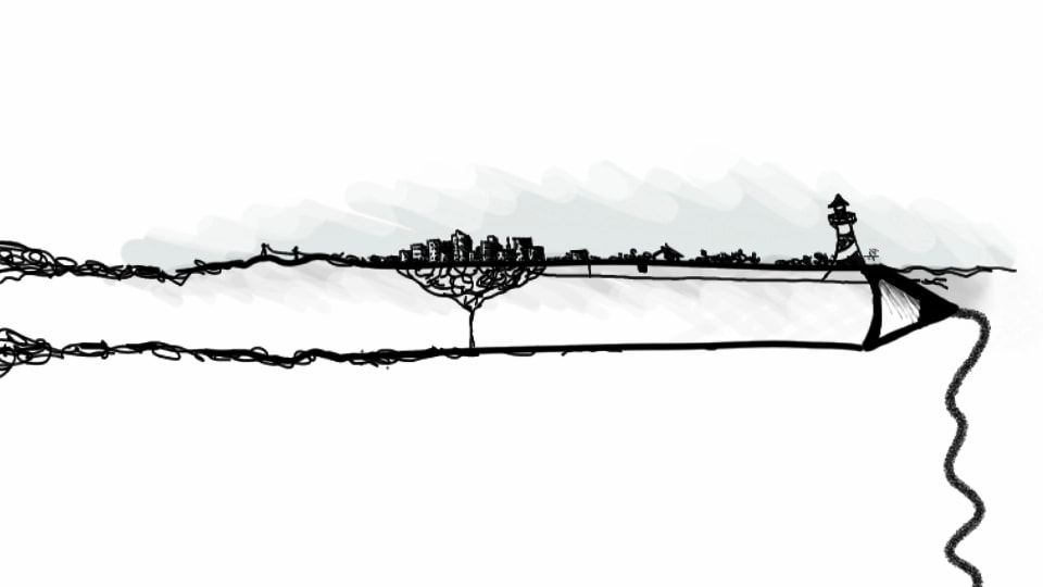 #scribble #blackandwhite #Black #Ink #doodle #sketch #city #inktober #pencil #city