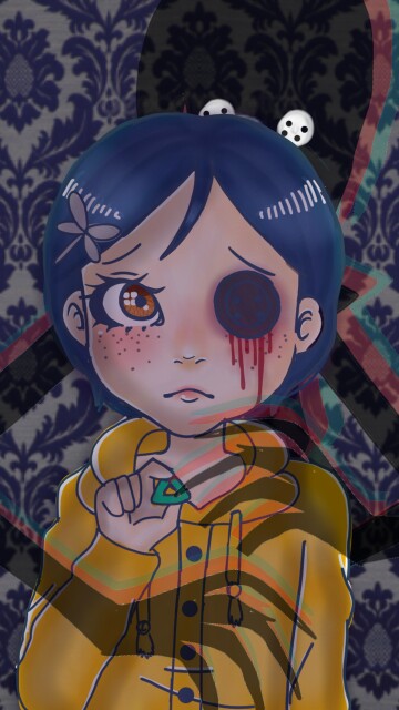 “it's cOOOOraline ” :') × “Não é Caroline, é COOOORALINE” ♡ acho q vou desenhar assim pra sempre :3 qnd eu desenho nesse estilo eu até pareço artista :v