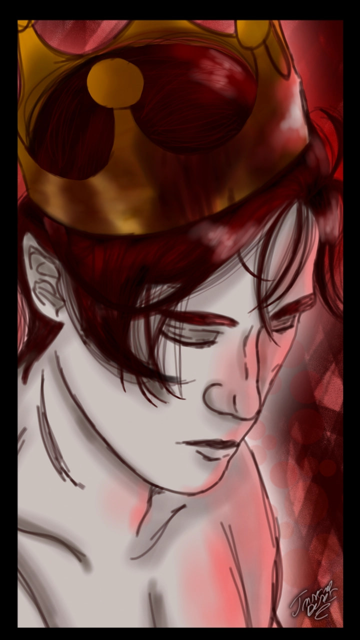 Edit: OMG! So much likes! Thank you so much 😱❤😚 /// #myvillain #fridaywithsketch my "sweet' Lucifer :3 /// #lucifer #king #prince #red