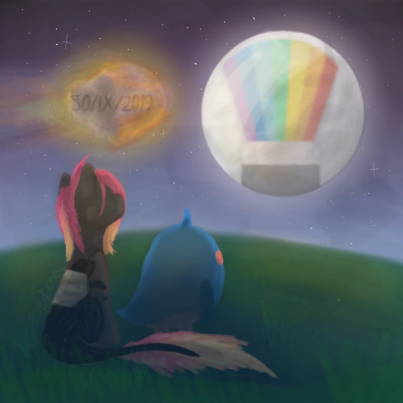 I tink the #endoftheworld looks like this :'(  || #fridaywithsketch || Edit: I can't understand why this got 1300+ likes xd || Next edit: F*ck this got 2000+ likes UwU.