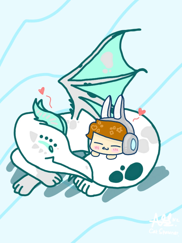 Smagy and Odo ^w^ #fridayswithsketch#smaugust#dragon#odokentang#cute#friendship
