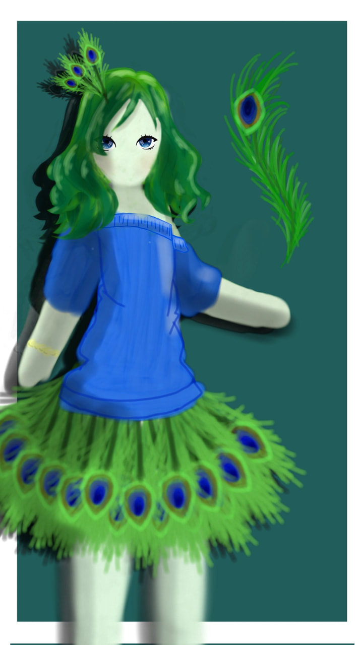 #fridayswithsketch #myobject #pecockfeather #green #florecent loving this first sketch #1stSketch hope u all like pls ‪@sonysketch‬ #100PercentSketch omg this got featured yay